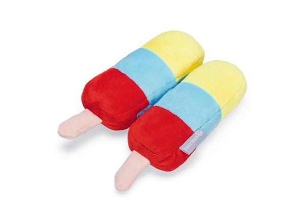 Beeztees Köpek Oyuncağı, Dondurma, Peluş, Renkli, 2 Adet, 18x12x4,5cm - Image 1