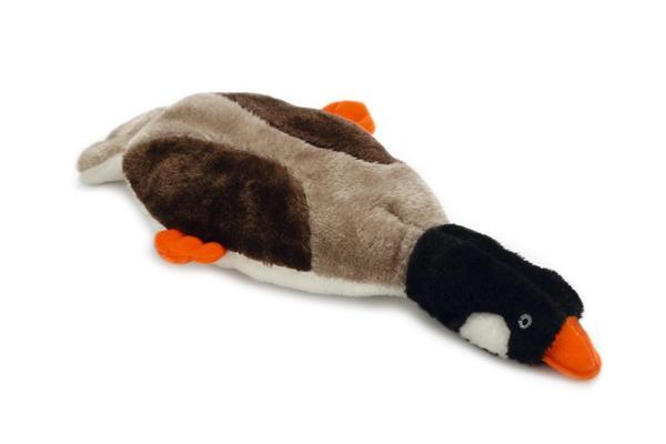 Beeztees Köpek Oyuncağı, Hışırtı Sesli, Ördek, Peluş, Kahverengi, 40x14x7cm - Image 1
