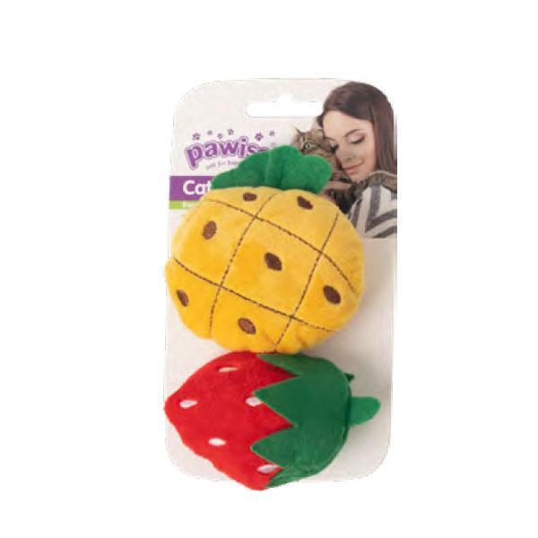 Pawise Örgü Kedi Oyuncağı Çilek - Ananas - Image 1