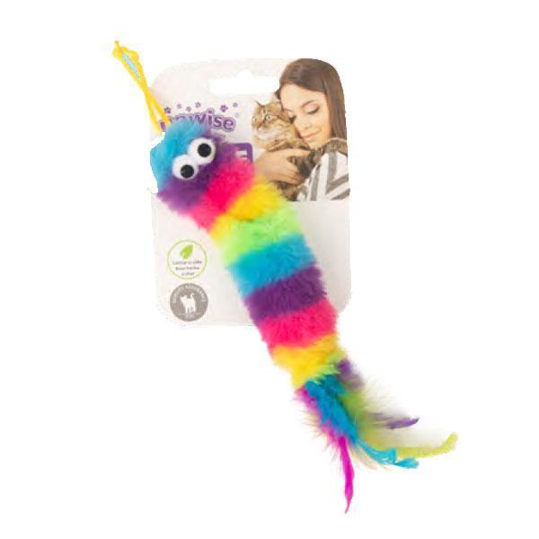 Pawise Örgü Kedi Oyuncağı Gökkuşağı Kurtçuk - Image 1