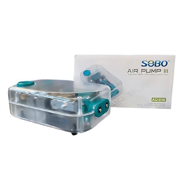 Sobo Hava Motoru Şeffaf Kasa 8W 2 x 6 LtMin - Image 1