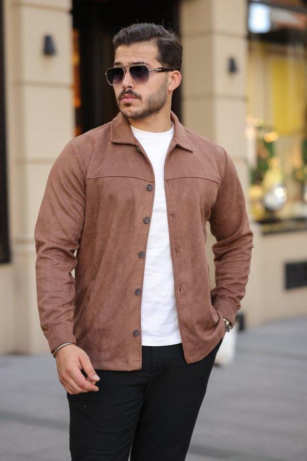 Erkek Süet Ceket Gömlek - Image 1