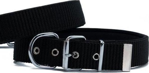 Doggie Konfor Dokuma Köpek Boyun Tasması Medium Siyah 5x65-65 Cm - Image 1