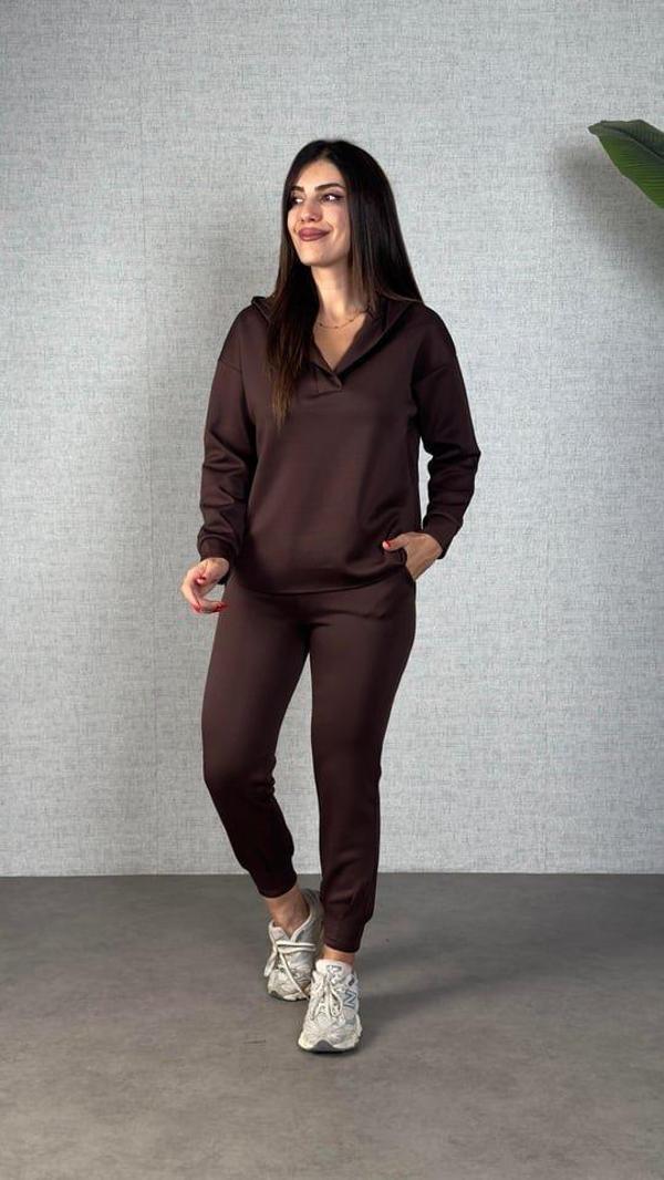 Kadın Uzun Kollu Kapüşonlu Ikili Takım - Image 1