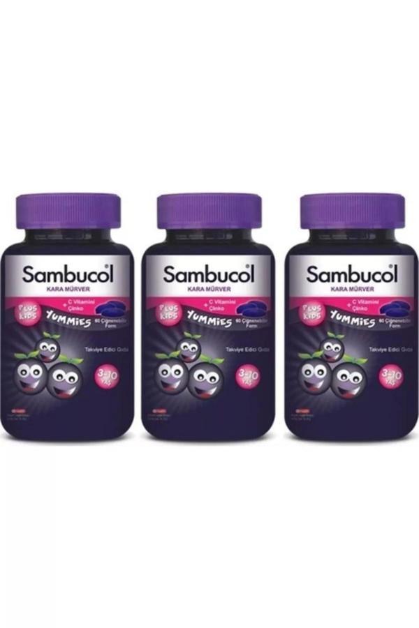 Sambucol Plus Kids Yummies 60 Adet 3 Adet - Image 1