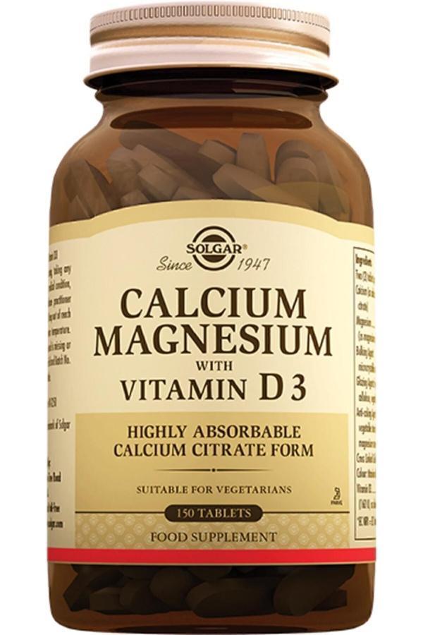 Solgar Calcium Magnesium Vitamin D3 150 Tablet - Image 1