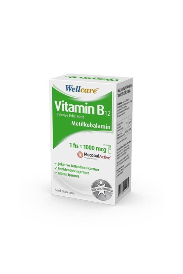 Wellcare Vitamin B12 1000 mcg Sprey 5 ml - Image 1