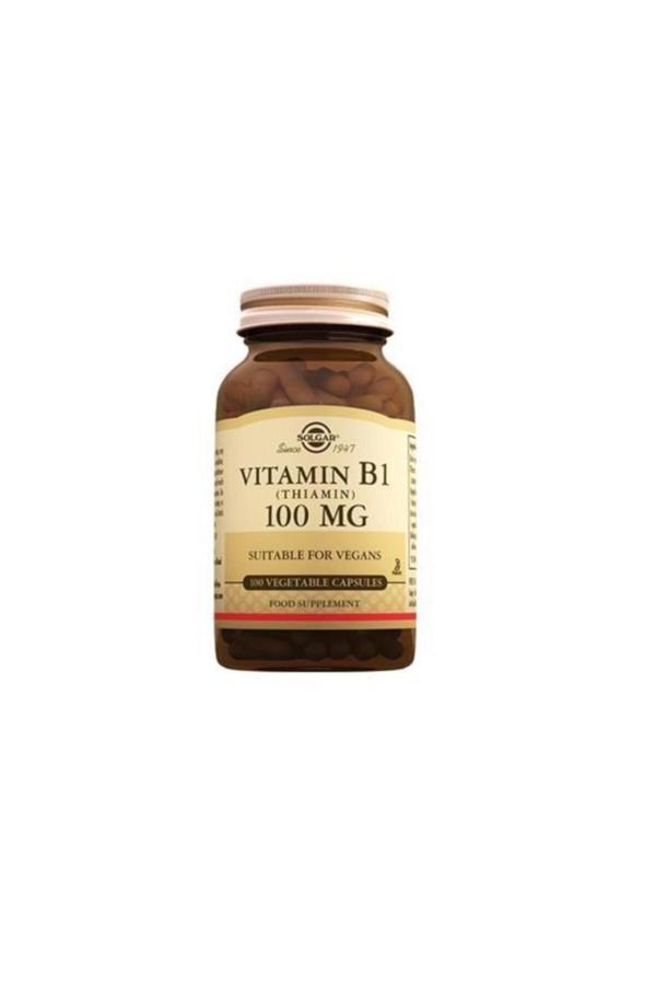 Solgar Vitamin B1 Thiamin 100 mg 100 Vegetable Kapsül - Image 1