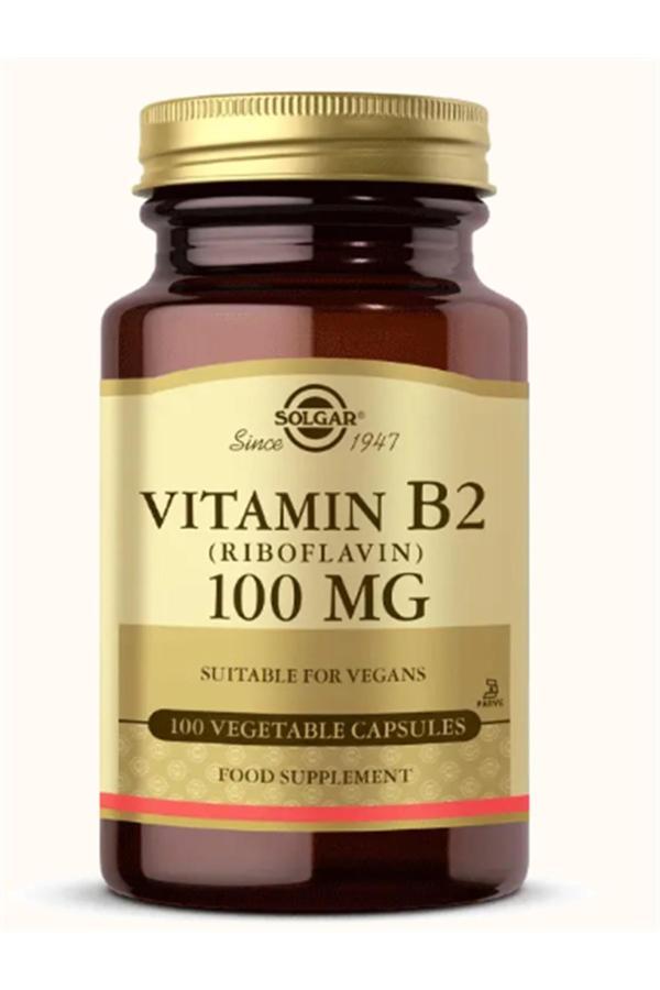 Solgar Vitamin B2 Riboflavin 100 mg 100 Kapsül - Image 1