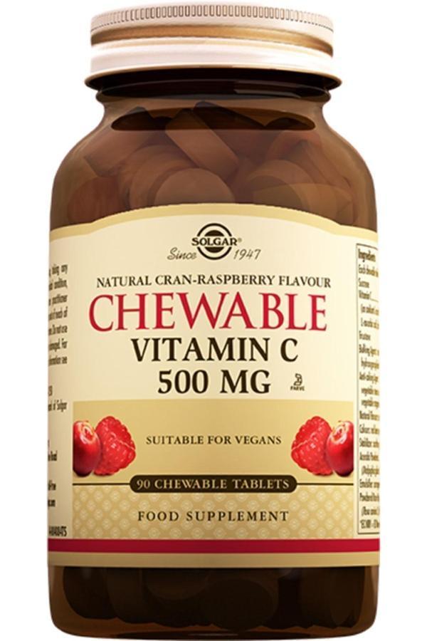 Solgar Chewable Vitamin-C 500 mg 90 Tablet - Image 1