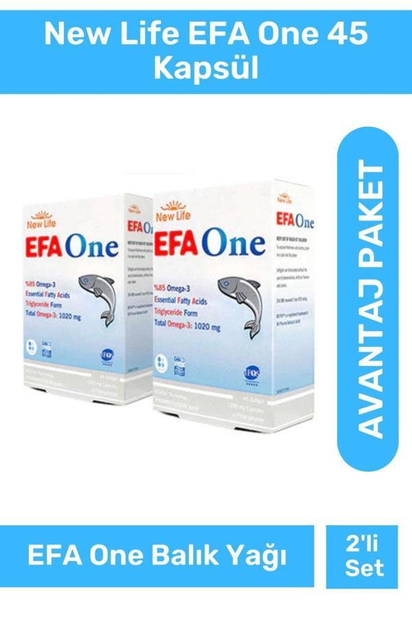 New Life Efa One Omega-3 45 Kapsül 2 Adet - Image 1