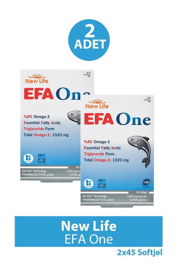 New Life Efa One Omega-3 45 Kapsül 2 Adet - Image 1