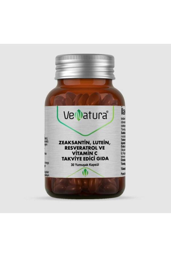 Venatura Zeaksantin Lutein Resveratrol Vitamin C 30 Kapsül - Image 1