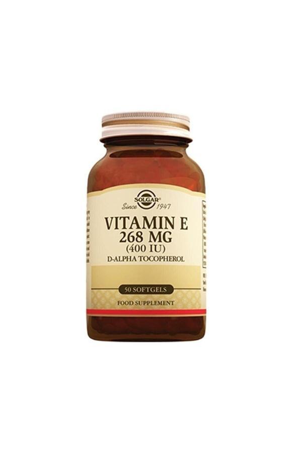 Solgar Vitamin E 400 IU 50 Softgel - Image 1