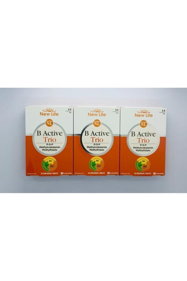 New Life B Active Trio Dil Altı 30 Tablet 3 Adet - Image 1