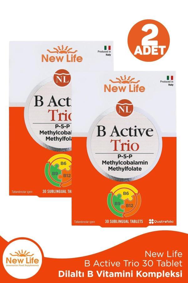 New Life B Active Trio Dil Altı 30 Tablet 2 Adet - Image 1