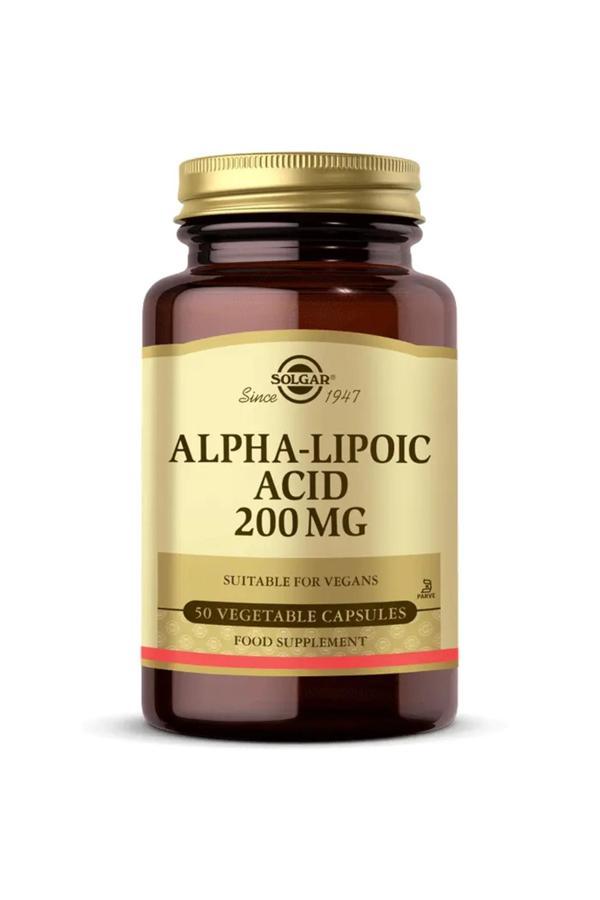 Solgar Alpha Lipoic Acid 200 mg 50 Kapsül - Image 1