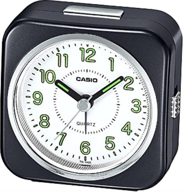 Casio Klasik TQ-143S-1DF Siyah Alarmlı Işıklı Masa Saati - Image 1