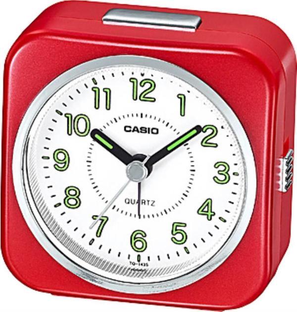 Casio Klasik TQ-143S-4DF Kırmızı Alarmlı Işıklı Masa Saati - Image 1