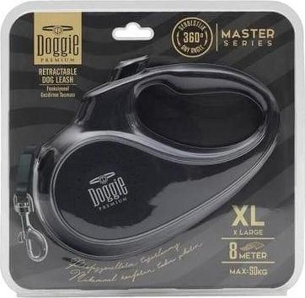 Doggie Master Otomatik Köpek Uzatma Tasması Xlarge Siyah 50 Kg 8 Mt - Image 1