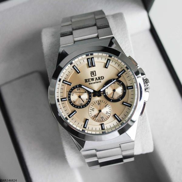 Reward RWA146824 Krem Kadran Çelik Erkek Kol Saati - Image 1