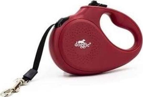 Doggie Master Otomatik Köpek Uzatma Tasması Xsmall Kırmızı 12 Kg 3 Mt - Image 1