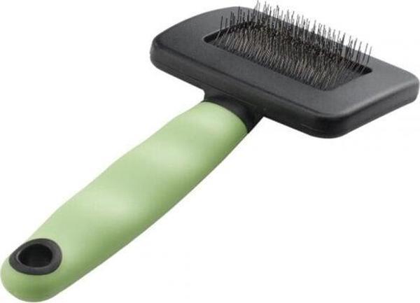 Ferplast Gro 5800 Slicker Plastik Saplı Kedi ve Köpek Tüy Fırçası Small 15 Cm - Image 1