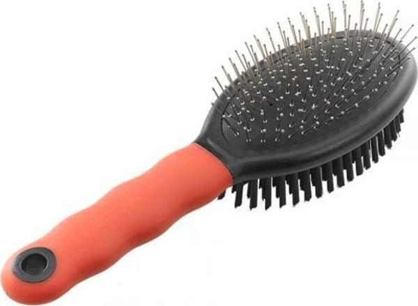 Ferplast Gro 5928 Çift Taraflı Kedi ve Köpek Tüy Tarama Fırçası Medium - Image 1