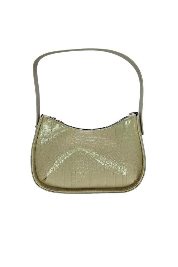 Vos Versa Kadın Baget Omuz Çanta Krokodil Desenli - Image 1