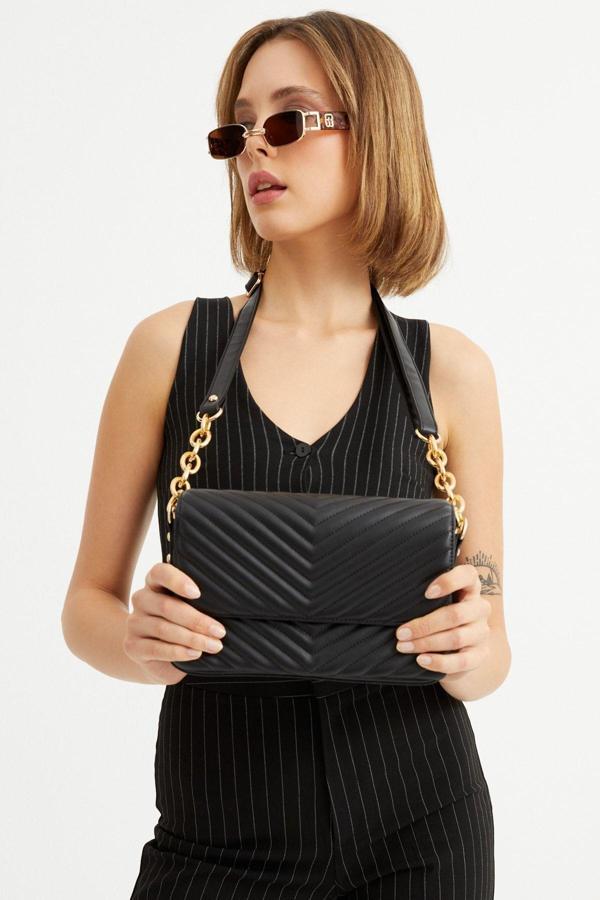 Aqua di Polo 1987 APBV002901 Kadın Siyah Omuz Çantası - Image 1