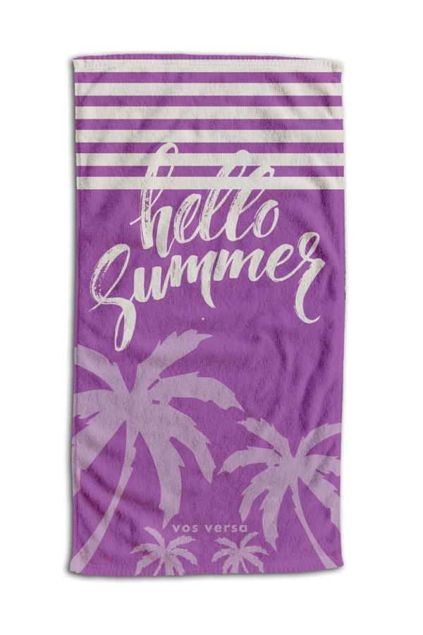 Vos Versa Dijital Baskı Kadın Boy Plaj Havlusu 75x150cm Karışık VVHM0033 - Image 1