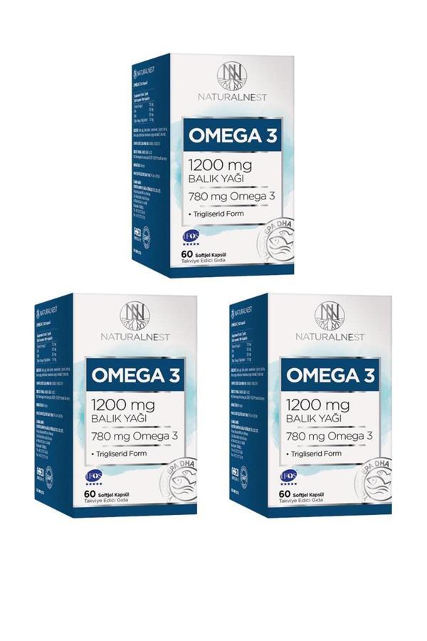 Omega 3 Balık Yağı 1200 Mg 60 Kapsül 3 Kutu - Image 1