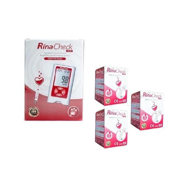 Rina Chek Şeker Cihaz + 3 Kutu Çubuk 150 Strıp Skt:10/22 - Image 1