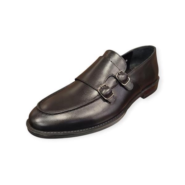 JAMES FRANCO M371 ÇİFT TOKALI LOAFER DERİ ERKEK AYAKKABI - Image 1