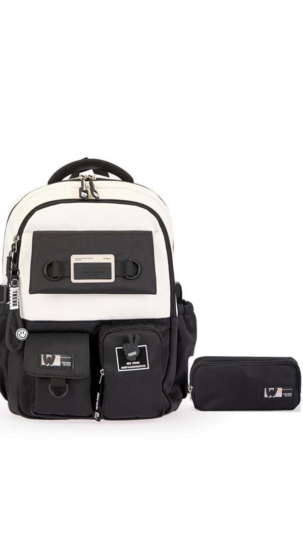 Pierre Cardin Unisex Okul Çanta Seti PCSET07PC1882801-Siyah - Image 1