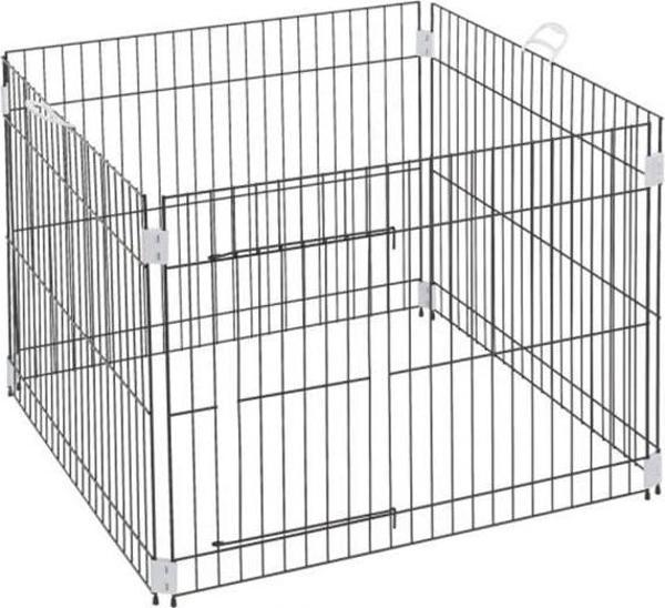 Ferplast Metal Köpek Eğitim Kafesi Siyah 80x80x62 Cm - Image 1
