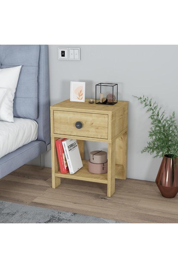 Home Mobiga Senay Çekmeceli Raflı Komodin - Image 1