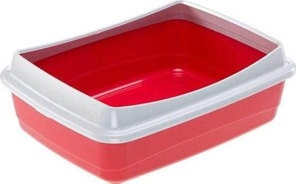 Ferplast NIP Plus 20 Kedi Tuvalet Kabı Kırmızı 47x36x15.5 Cm - Image 1