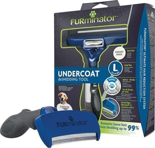Furminator Temizlenebilir Kısa Tüylü Köpek Tüy Tarağı Large - Image 1