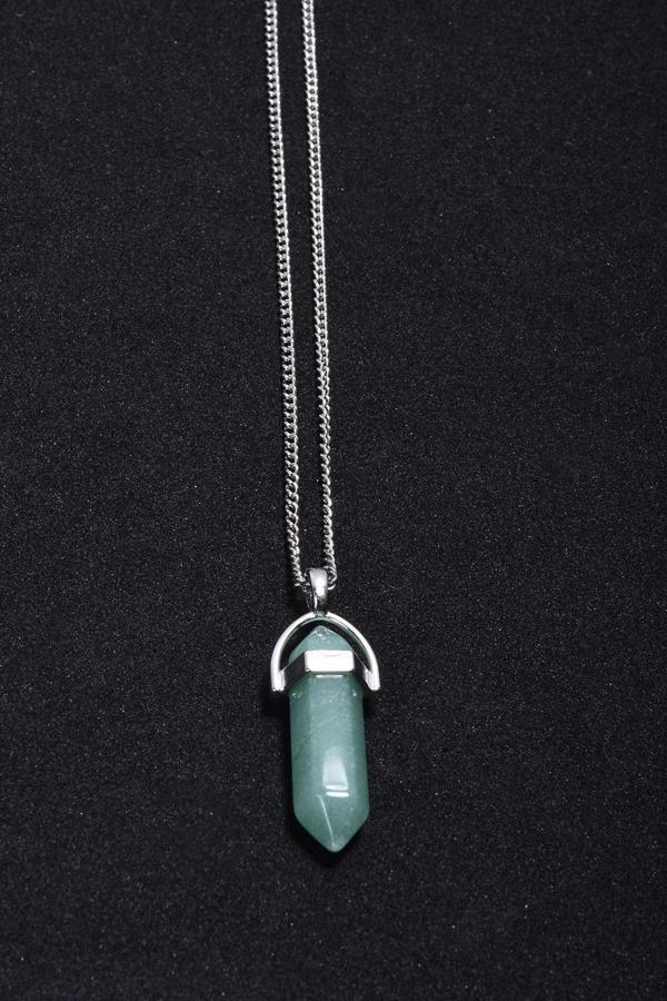 Taşmeran Yeşimtaşı Doğaltaş Çivi Kolye Tky0019 - Image 1