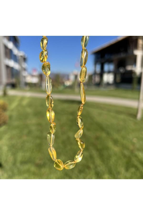 Taşmeran Kehribar Bebek Diş Kolyesi 33 Cm Tky0411 - Image 1