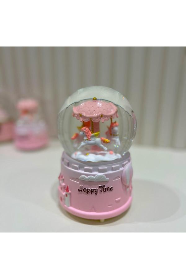 Taşmeran Atlı Karınca Motorlu Işıklı Müzikli Büyük Boy Kar Küresi Tky0408 - Image 1