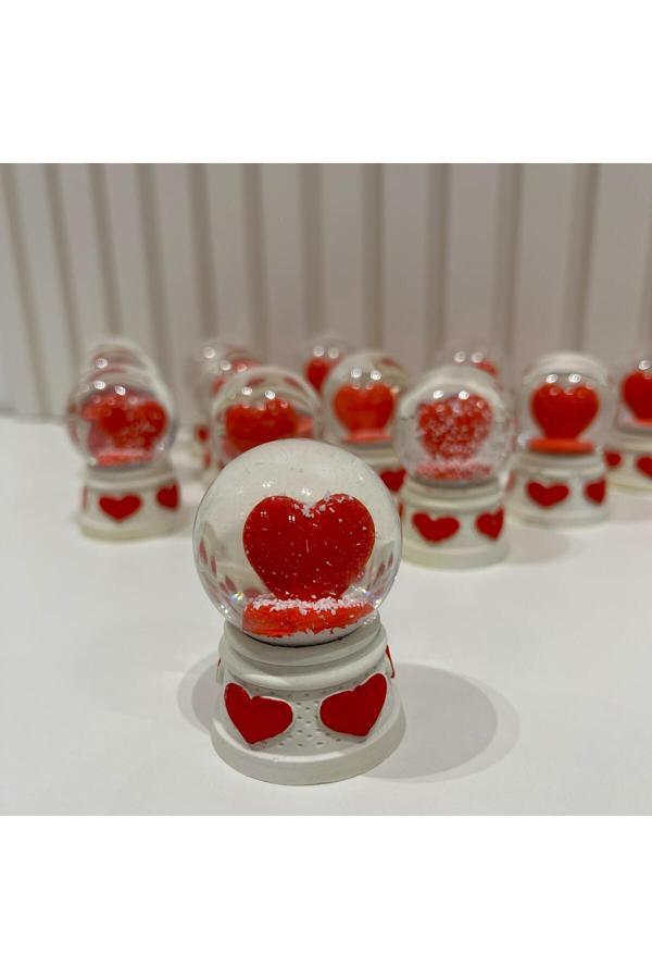 Taşmeran Kalpli Mini Boy Kar Küresi Tky0389 - Image 1