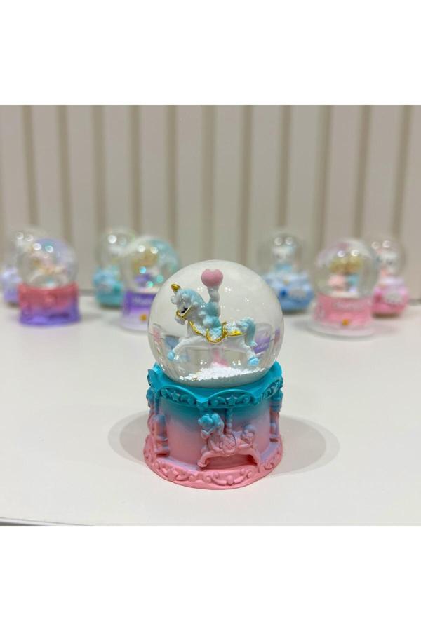 Taşmeran Unicorn Işıklı Mini Boy Kar Küresi Tky0381 - Image 1