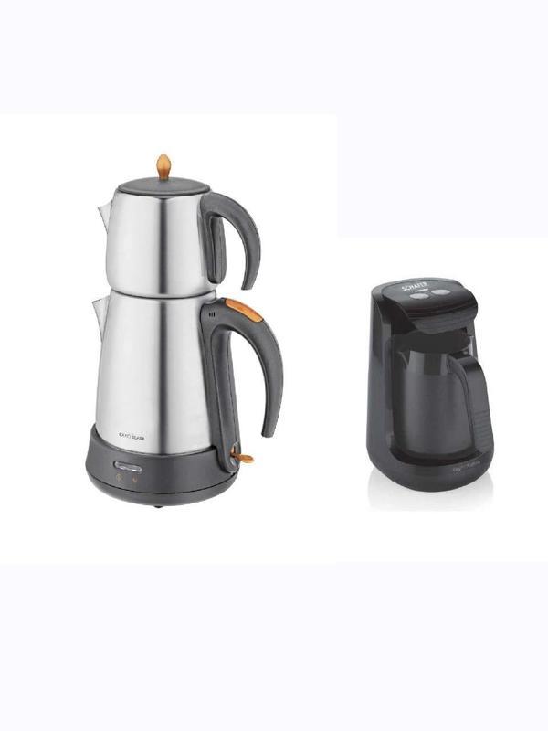 Elektrikli Çelik Çay Makinesi Ar Zum Ve Schafer Kahve Makinesi - Image 1