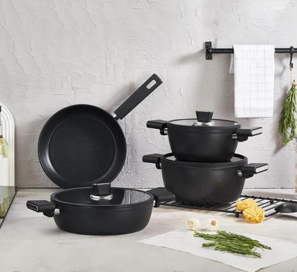 Kahramanlar Roma İndüksiyon Tabanlı Granit Tencere Takımı - Image 1