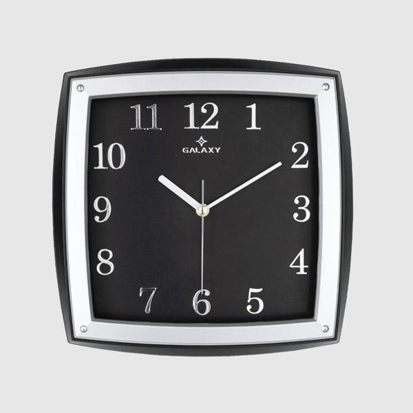 Dekoratif Duvar Saati Gri / Siyah Kabartma Rakamlı 30 CM - Image 1