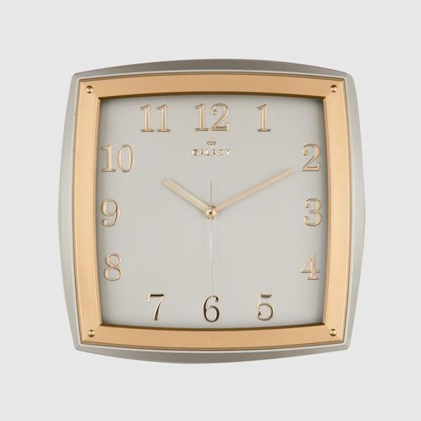 Dekoratif Duvar Saati Gri / Gold Kabartma Rakamlı 30 CM - Image 1