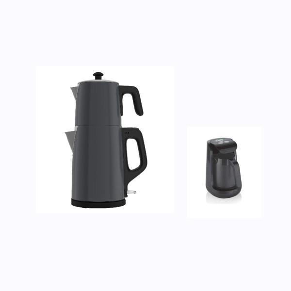 Çay Makinesi İnox Gövde Gri Renk  A l t u s ve Schafer Kahve Makinesi - Image 1