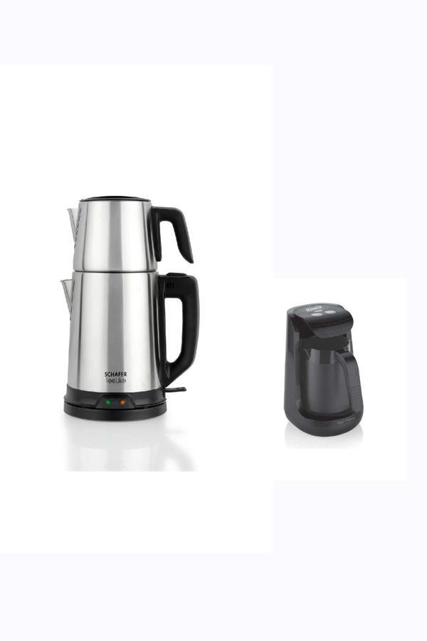 Schafer Paslanmaz Çelik Çay Makinesi ve Schafer Kahve Makinesi - Image 1